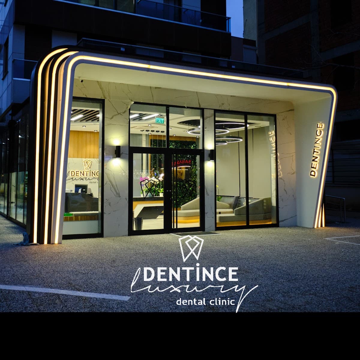 Dentince of teeth and oral health clinic