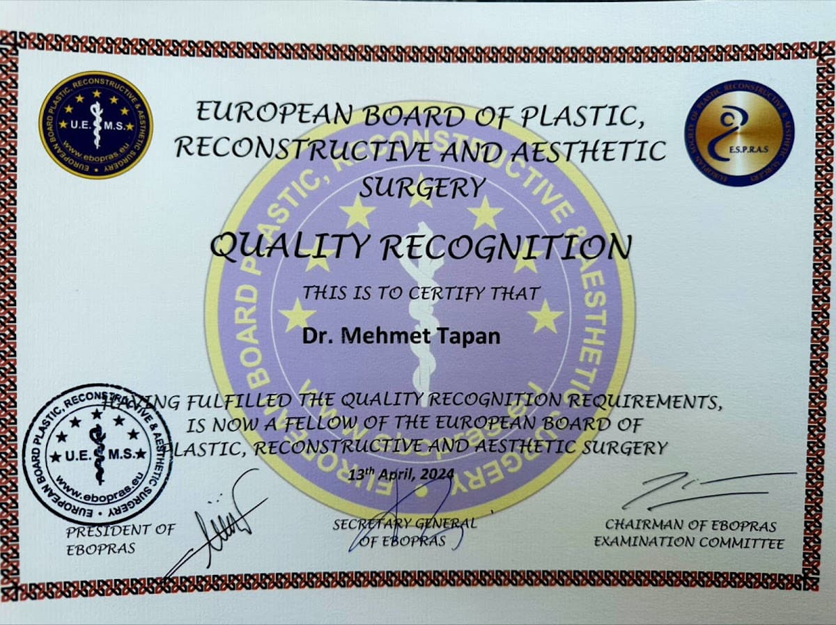 Doç Dr Mehmet Tapan , Plastic Surgeon
